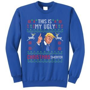 Trump 2024 Funny Xmas Ugly Thanksgiving Gift Tall Sweatshirt