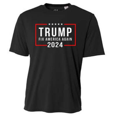 Trump 2024 Fix America Again Donald Trump 2024 Cooling Performance Crew T-Shirt