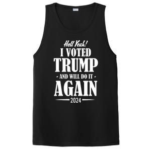 Trump 2024 Funny Patriotic President Voting Election PosiCharge Competitor Tank