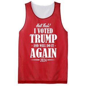 Trump 2024 Funny Patriotic President Voting Election Mesh Reversible Basketball Jersey Tank