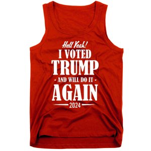 Trump 2024 Funny Patriotic President Voting Election Tank Top