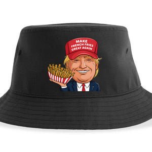 Trump 2024 French Fry Make French Fries Great Again Sustainable Bucket Hat