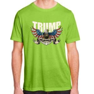 Trump 2024 Flag Take America Back Donald Trump Adult ChromaSoft Performance T-Shirt