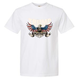 Trump 2024 Flag Take America Back Donald Trump Garment-Dyed Heavyweight T-Shirt