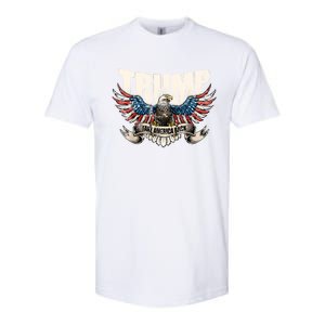 Trump 2024 Flag Take America Back Donald Trump Softstyle CVC T-Shirt