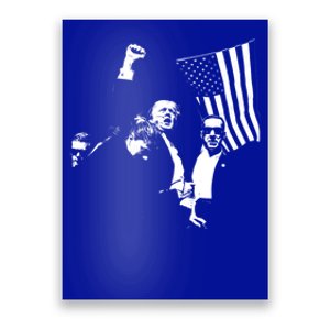 Trump 2024 Fear Not American Hero Fight Fight Fight Maga Gift Poster