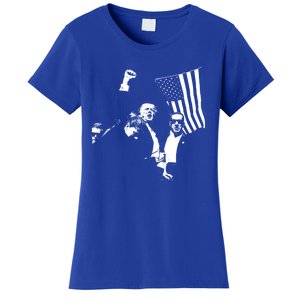 Trump 2024 Fear Not American Hero Fight Fight Fight Maga Gift Women's T-Shirt