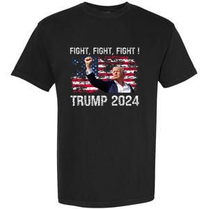 Trump 2024 Fight Fight Fight Trump President Election 2024 Garment-Dyed Heavyweight T-Shirt