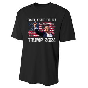 Trump 2024 Fight Fight Fight Trump President Election 2024 Performance Sprint T-Shirt