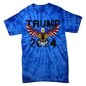 Trump 2024 Flag American Holiday Tie-Dye T-Shirt