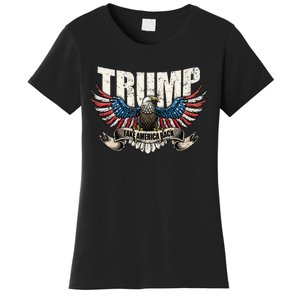 Trump 2024 Flag Take America Back Wo Donald Trump Women's T-Shirt