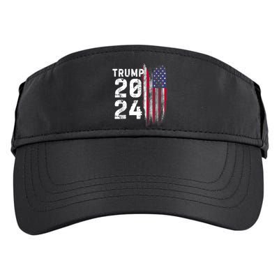 Trump 2024 Flag Usa Adult Drive Performance Visor