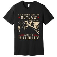 Trump 2024 Flag Outlaw Hillbilly J.D.Vance 2024 Donald Trump Gift Premium T-Shirt