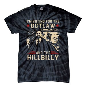 Trump 2024 Flag Outlaw Hillbilly J.D.Vance 2024 Donald Trump Gift Tie-Dye T-Shirt