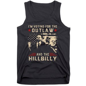 Trump 2024 Flag Outlaw Hillbilly J.D.Vance 2024 Donald Trump Gift Tank Top