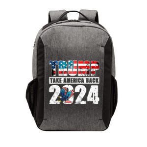 Trump 2024 Flag Take America Back Trump 2024 Vector Backpack