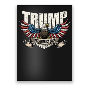 Trump 2024 Flag Take America Back Donald Trump Poster