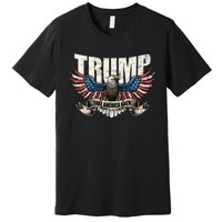 Trump 2024 Flag Take America Back Donald Trump Premium T-Shirt