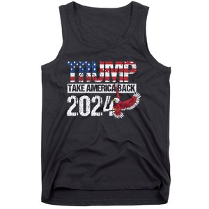 Trump 2024 Flag Take America Back Tank Top