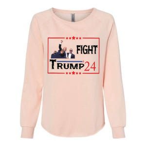 Trump 2024 Fight Trump For President Trump Fight I Will Fight Womens California Wash Sweatshirt