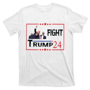 Trump 2024 Fight Trump For President Trump Fight I Will Fight T-Shirt