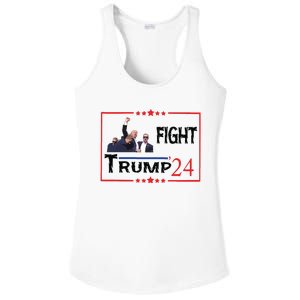 Trump 2024 Fight Trump For President Trump Fight I Will Fight Ladies PosiCharge Competitor Racerback Tank