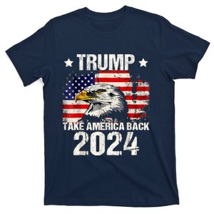 Trump 2024 Flag Take America Back Trump 2024 T-Shirt