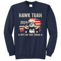 Trump 2024 Flag Funny Hawk Tush Middle Finger 24 Vote Trump Sweatshirt