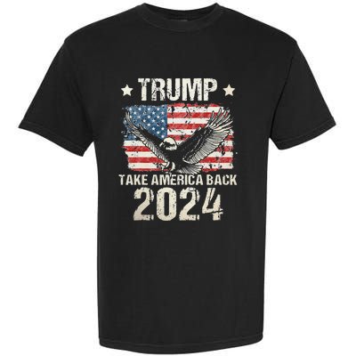 Trump 2024 flag take America back Trump 2024 Garment-Dyed Heavyweight T-Shirt