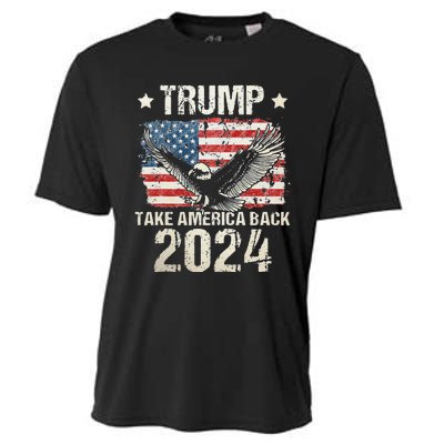 Trump 2024 flag take America back Trump 2024 Cooling Performance Crew T-Shirt