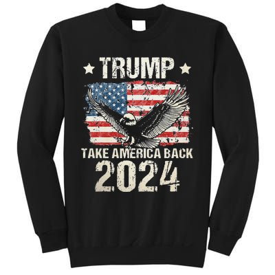 Trump 2024 flag take America back Trump 2024 Sweatshirt