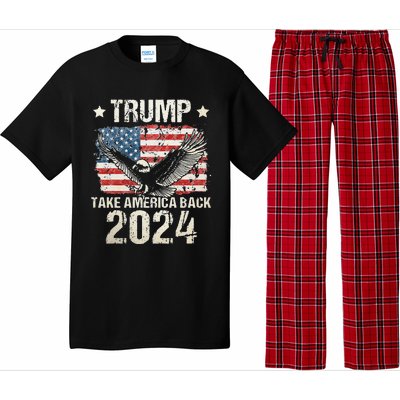 Trump 2024 flag take America back Trump 2024 Pajama Set