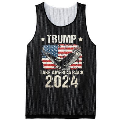 Trump 2024 flag take America back Trump 2024 Mesh Reversible Basketball Jersey Tank