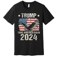 Trump 2024 flag take America back Trump 2024 Premium T-Shirt