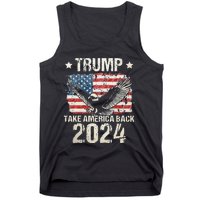 Trump 2024 flag take America back Trump 2024 Tank Top