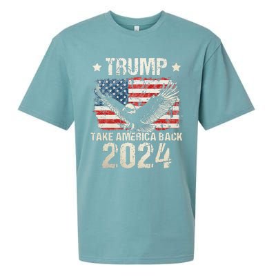 Trump 2024 flag take America back Trump 2024 Sueded Cloud Jersey T-Shirt