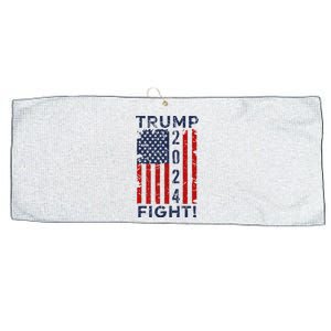 Trump 2024 Fight Fight Fight Trump President Election 2024 Large Microfiber Waffle Golf Towel