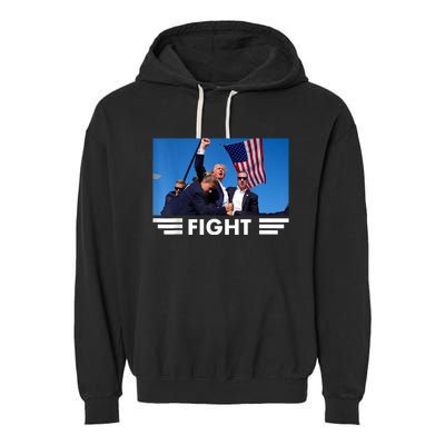 Trump 2024 Fight Trump Was Assassinated Garment-Dyed Fleece Hoodie