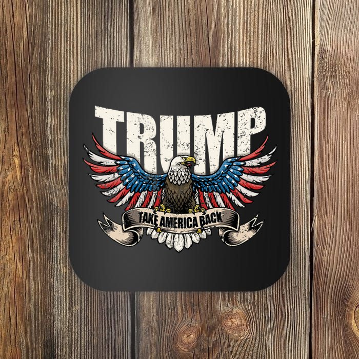 Trump 2024 Flag Take America Back Donald Trump Coaster