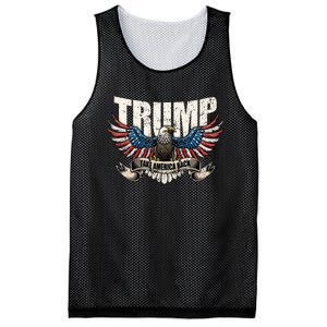 Trump 2024 Flag Take America Back Donald Trump Mesh Reversible Basketball Jersey Tank