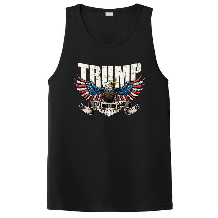 Trump 2024 Flag Take America Back Donald Trump PosiCharge Competitor Tank