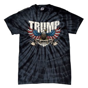 Trump 2024 Flag Take America Back Donald Trump Tie-Dye T-Shirt