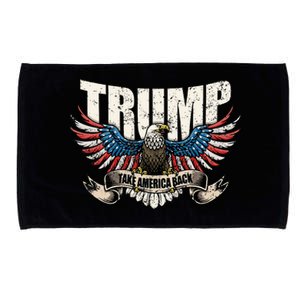 Trump 2024 Flag Take America Back Donald Trump Microfiber Hand Towel