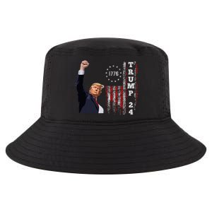 Trump 2024 Fight Shot Shooting Nothing Can Stop Trump Cool Comfort Performance Bucket Hat