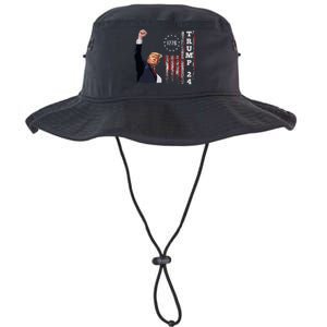 Trump 2024 Fight Shot Shooting Nothing Can Stop Trump Legacy Cool Fit Booney Bucket Hat