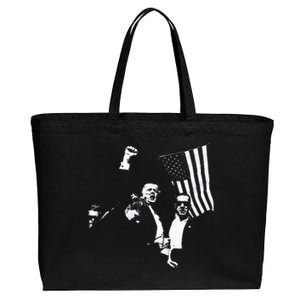 Trump 2024 Fear Not American Hero Fight Fight Fight Maga Cotton Canvas Jumbo Tote