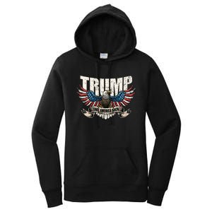 Trump 2024 Flag Take America Back Women Donald Trump Women's Pullover Hoodie