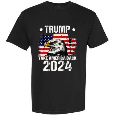 Trump 2024 flag take America back Trump 2024 Garment-Dyed Heavyweight T-Shirt