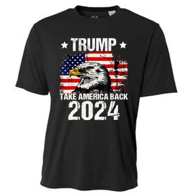 Trump 2024 flag take America back Trump 2024 Cooling Performance Crew T-Shirt