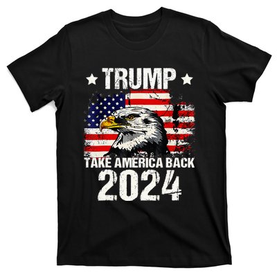 Trump 2024 flag take America back Trump 2024 T-Shirt